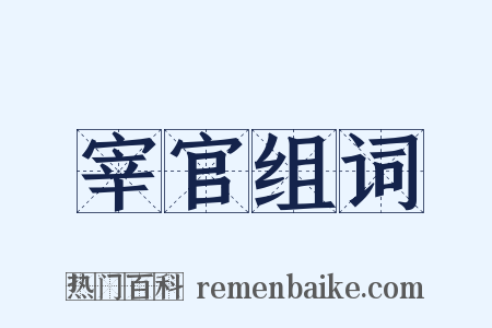 宰官组词是什么意思的图片
